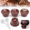 TEAFIRST 4Pcs Refillable Coffee Capsule Cups For Dolce Gusto Nescafe Reusable Filter Pod view 2