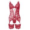 lace lingerie sexy white sheer tights men's pyjamas light lingere brown bodysuit sexy outfit belt lace lingeries pant fishnet stocking black shorts fishnet top woman view 4