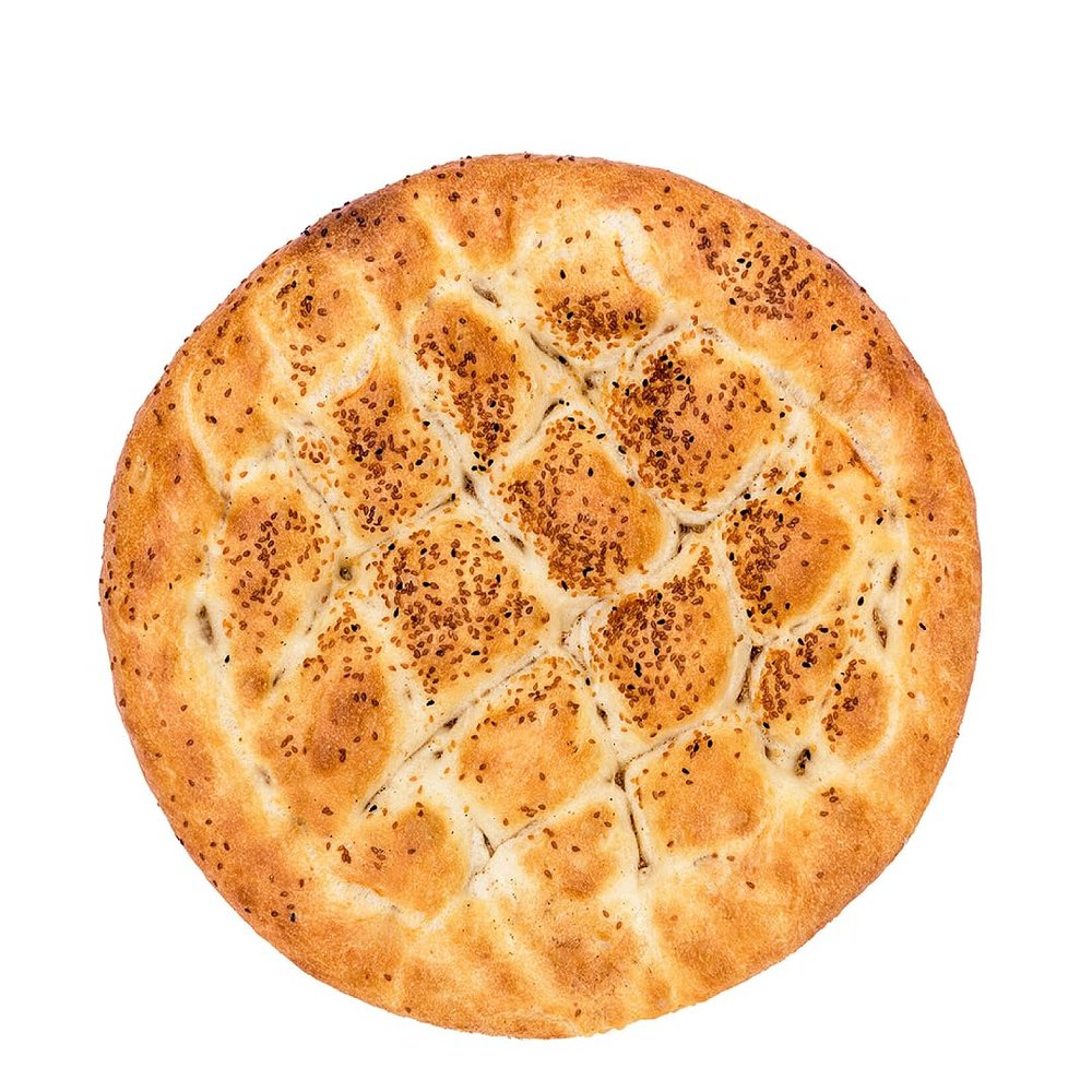 Fresh Round Turkish Pide  20 Units | Soft & Fluffy Artisan Flatbreads | Perfect for Dipping, Sandwiches & Meals | Fresh & Chilled Delivery