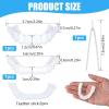 2 Sets Clip on Veneers Top and Bottom Comfort Fit Flex Cosmetic Teeth, Silicone Reline Denture Set Natural White Shade, Temporary Tooth Filling Repair Kit for Men and Women Adult view 2