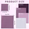 Layhit 100 Pcs Cocktail Napkins Disposable Beverage Napkins Square Paper Dessert Tissue for Wedding Birthday Easter Party Supplies(Purple Series,5 x 5 Inch) view 2