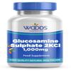 Woods Supplements - Vegan Glucosamine Sulphate 2KCl 1000MG x90 Tablets. Ideal For Joint, Knee Support & Bone Health. Sodium Free Glucosamine Sulphate Tablets. Premium Joint Supplements For Women & Men view 1