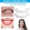 2 Sets Instant Veneers Dentures Top and Bottom Set, Fake Teeth Braces Missing Tooth Replacement Kit, Temporary Tooth Filling Denture for Men and Women Have A Confident Smile view 3