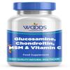 Woods Supplements - Glucosamine, Chondroitin, MSM & Vitamin C (360 Tablets) | 400mg Glucosamine, 100mg Chondroitin, 50mg MSM, 60mg Vitamin C | Joint Support & Daily Wellness view 1
