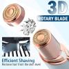 Facial Hair Remover for Women, Painless Lady Shaver with Replacement Heads, Rechargeable Women Face Hair Removal, Electric Razor for Upper Lips, Chin,Armpit,Peach Fuzz, Mini Body Trimmer view 4