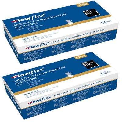 10 Pack Flowflex COVID-19 Rapid Test Kit - Easy to Use Self Testing Antigen Covid Test Kit - One Step Test for Sars-CoV-2 - Quick at Home Testing - Covid Lateral Flow (Not for Travel)