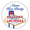 Top That 15 Pre-Cut Circle Personalised Las Vegas Hen Party Edible Wafer Paper Cocktail Drinks Champagne Prosecco Toppers Decorations - 5cm Circles view 4