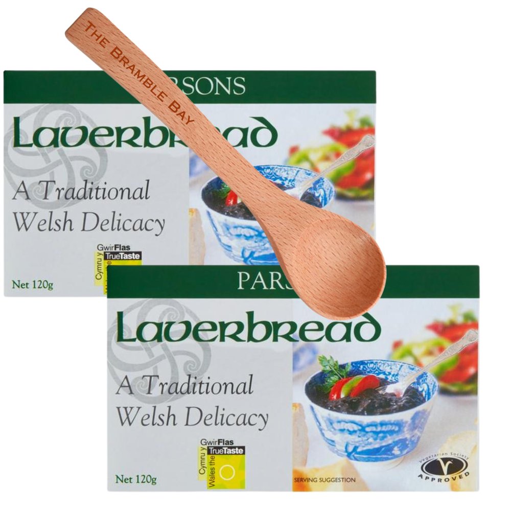 Laverbread Welsh 120g x2, Wooden Spoon