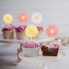 24Pcs Daisy Cupcake Toppers Glitter Flower Daisy Cake Decorations Chrysanthemum Cupcake Toppers Spring Daisy Flower Cake Picks for Birthday Wedding Supplies Multi 2 view 4