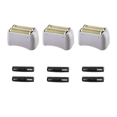 Foil Shaver Replacement Fit for Andis Model TS-1 TS-2 17150 17200 17235 Pro Foil Shaver, Replaces #17155 17160 17280 Foil and Blades -Profoil Lithium Shaver Head Parts- Hypoallergenic Gold Foil-3 Pack