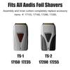 Foil Shaver Replacement Fit for Andis Model TS-1 TS-2 17150 17200 17235 Pro Foil Shaver, Replaces #17155 17160 17280 Foil and Blades -Profoil Lithium Shaver Head Parts- Hypoallergenic Gold Foil-3 Pack view 2