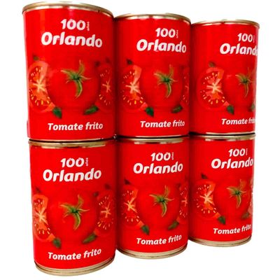 Orlando Tomate Frito 6 x 400g | Authentic Spanish Fried Tomato Sauce | Smooth Sofrito Base for Pasta, Pizza & Meatballs | Gluten Free & Vegan | Traditional Spanish Cooking Sauce