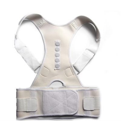 VBCXGVR Magnetic Therapy Posture Corrector Brace Shoulder Back Support Belt for Braces & Supports Belt Shoulder Posture (Color : White, Size : 4XL) charitable