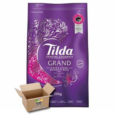 Tilda Grand Extra Long Basmati Rice 20kg Grocery King (20 KG)