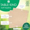 Table Kind | 100 Bulk Pack Soft Recycled Paper Napkins, Brown Disposable Party Serviettes, Catering & Everyday Use, Eco-Friendly, Kraft Unbleached Home Compostable | Recyclable Made in EU, 2ply, 33cm view 3