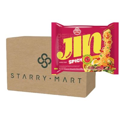 OTTOGI Jin Ramen SPICY Korean Instant Ramyun Noodles 120g (Pack of 40)