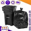 200 x Strong Black Bin Bags/Sacks - Heavy Duty - 160 Gauge - Rubbish, Refuse, Waste view 2