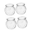 MAGICLULU Home Therapy Vacuum Cupping Jar Set 4pcs Thick Glass for Fire Massage on Legs Back Shoulders and Face view 1