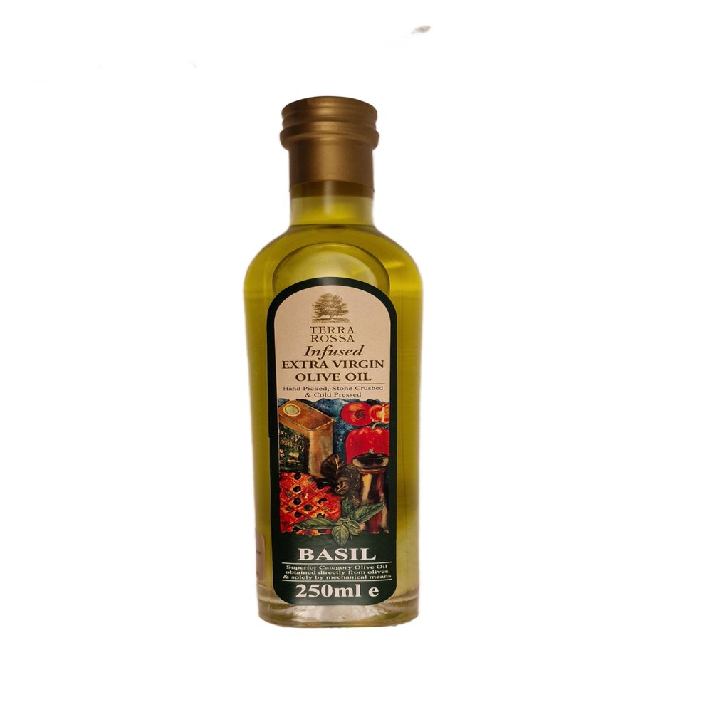 Terra Rossa Jordanian Extra Virgin Olive Oil Infused with Basil