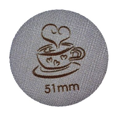 Espresso Puck Screen for 51mm Portafilter Basket, 1.7mm Thickness Made with 316 Stainless Steel, Coffee Machine Reusable Filter for Barista Accessories (51mm