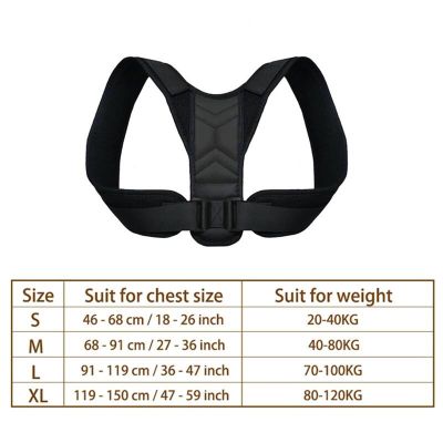 VBCXGVR Back Corrector Back Shoulder Posture Corrector Adjustable Belt Clavicle Spine Support Reshape Your Body Home Office Sport Upper Back Neck Brace Health and Relaxation charitable