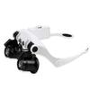Headband Magnifier with Led Light,Head-Mounted Handsfree Reading Magnifying Glasses,Jeweler,Watch Loupe 4 Replaceable Lenses charitable view 1