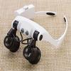 Headband Magnifier with Led Light,Head-Mounted Handsfree Reading Magnifying Glasses,Jeweler,Watch Loupe 4 Replaceable Lenses charitable view 3