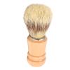 Soft Hair Beard Shave Brush, Wooden Handle, Lightweight, Residue Removal, Suitable for Salon, Home view 1