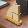 Stand Coffee Filter Holder - Coffee Filter Dispenser, Coffee Filter Paper Rack | Walnut and Brass Coffee Filter Storage Container, Coffee Filter & Desktop Stand for Coffee Bar/Home view 3