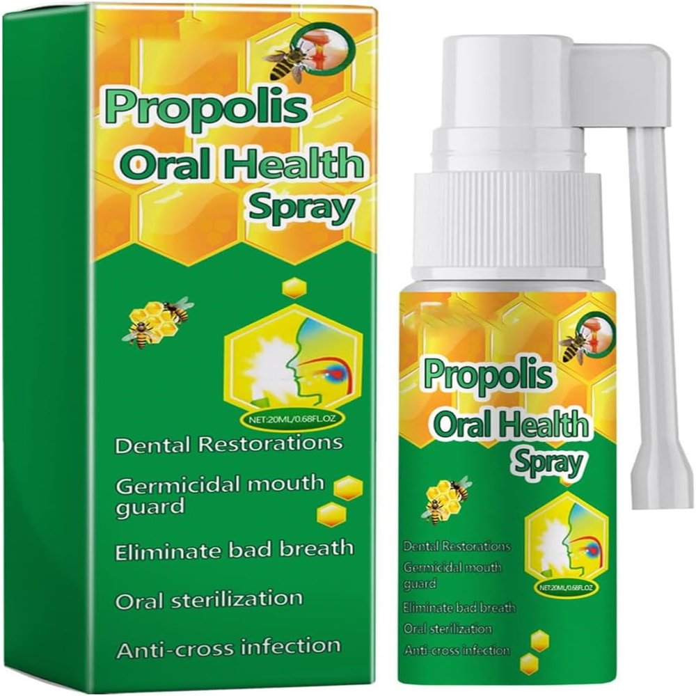 Propolis Oral Health Spray, Propolis Oral Spray,Deep Cleaning, Clean Teeth Stains,Clean Teeth Stains and Tartar (1 Pcs)