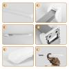 Foldable Toilet Grab Bar Wall Mounted Grab Rails Foldable Drop Down Toilet Rail Support,Flip-Up Bathroom Grab Bar,Toilet Arms for Elderly,Disabled & Pregnant view 3