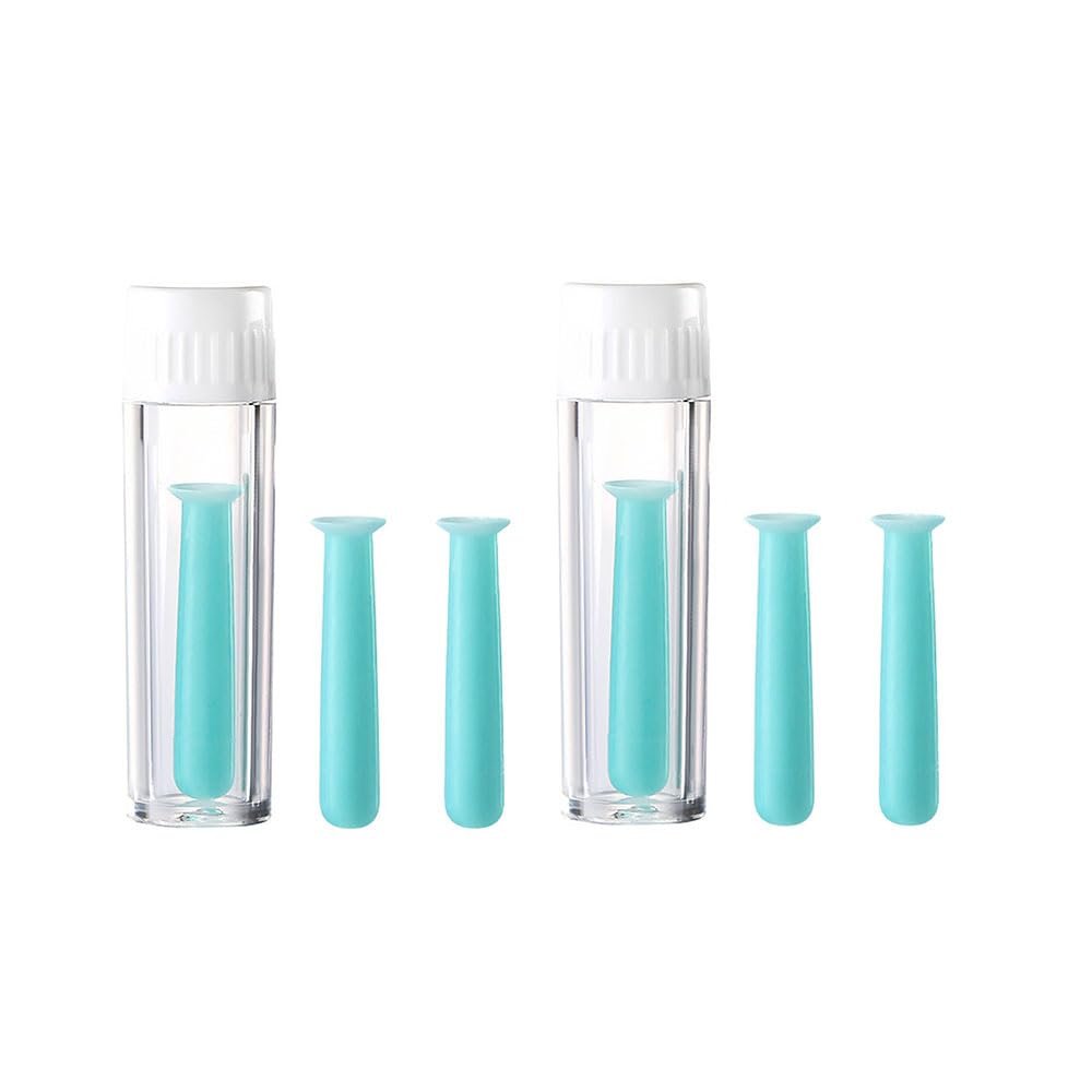 4PCS Silicone Contact Lens Inserter Contact Lenes Suction Holder Contact Lens Remover Tool with Storage Case for Family Travel