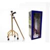 WolFum Folding Lightweight Walker Built-in LED Lights, Collapsible Crutches - Multi-Function Non-Slip Four Feet, Elder Adjustable Height Cane with Four Corners, Disabled Person,Crutches Hello view 2
