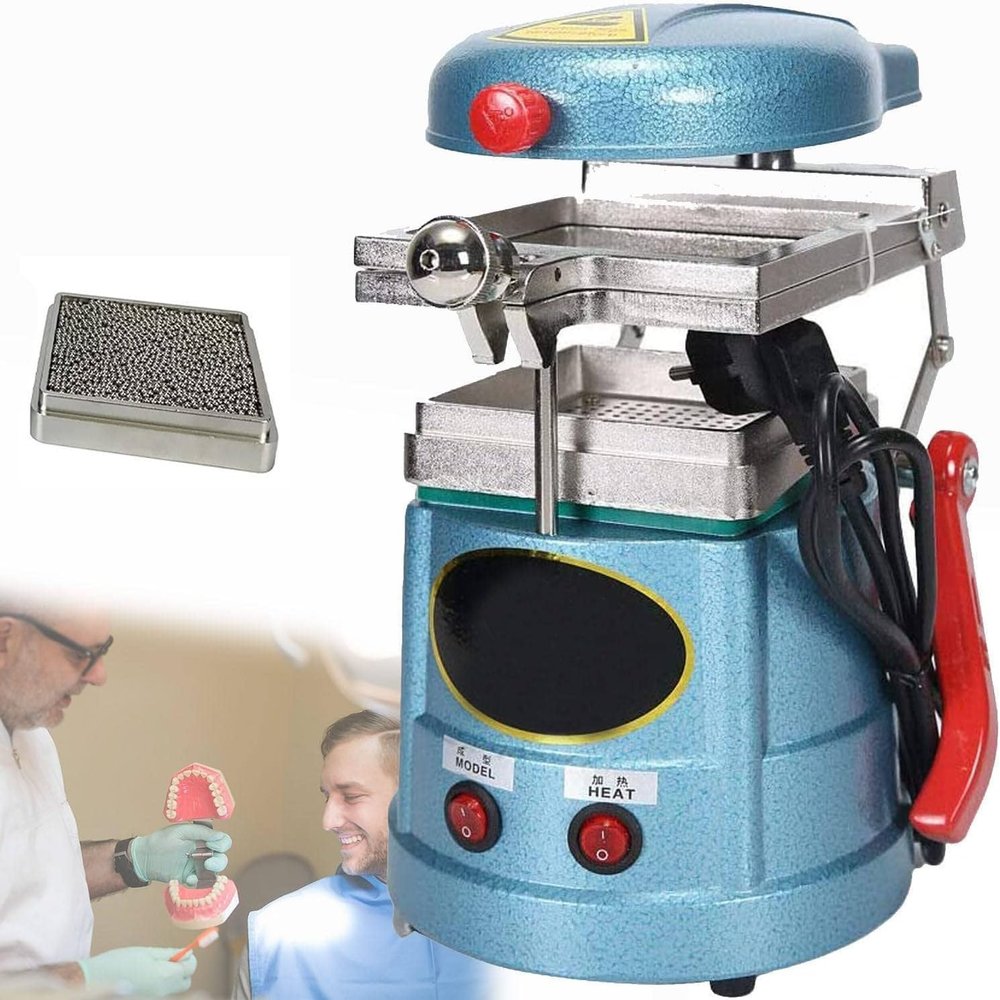 CFDZCP Dental Lab Vacuum Forming machine Dental Vacuum Forming Machine Heat Thermoforming Lab Equipment Former, Heavy Duty Adjustable Material Former, 1000W