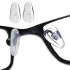 25 Pairs Air Bag Eyeglass Nose Pads Non-Slip Air Chamber Eyeglasses Nose Pads D-Shape Screw-in Soft Silicone Nose Pads Nose Cushions for Eyeglasses Transparent Nose Cushions for Eyeglasses for Women view 2
