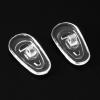 25 Pairs Air Bag Eyeglass Nose Pads Non-Slip Air Chamber Eyeglasses Nose Pads D-Shape Screw-in Soft Silicone Nose Pads Nose Cushions for Eyeglasses Transparent Nose Cushions for Eyeglasses for Women view 3