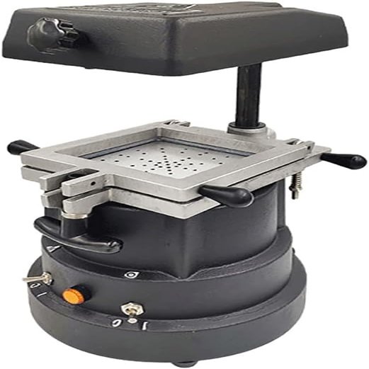 CFDZCP Dental Lab Vacuum Forming machine 1350W Vacuum Forming Machine, Thermoforming Lab Equipment, No Need For Steel Ball Vacuum Suction, Accurate Mold Taking, All Aluminum Material, For Laboratory