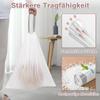AOMKES Bin Liners 20 L with Drawstring Bin Bags Pack of 60 White Bin Bags with Drawstring Kitchen Waste Bags view 4