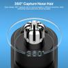 USB Rechargeable Waterproof Nose & Ear Hair Remover - Painless Eyebrow & Facial Trimmer for Men & Women view 2