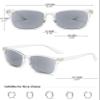 KOOSUFA Classic Reading Sunglasses Blue Light Blocking Sun Readers Eyeglasses UV400 Protection UV Resistant Outdoor Eyewear for Men Women Transparent 2.75 view 2