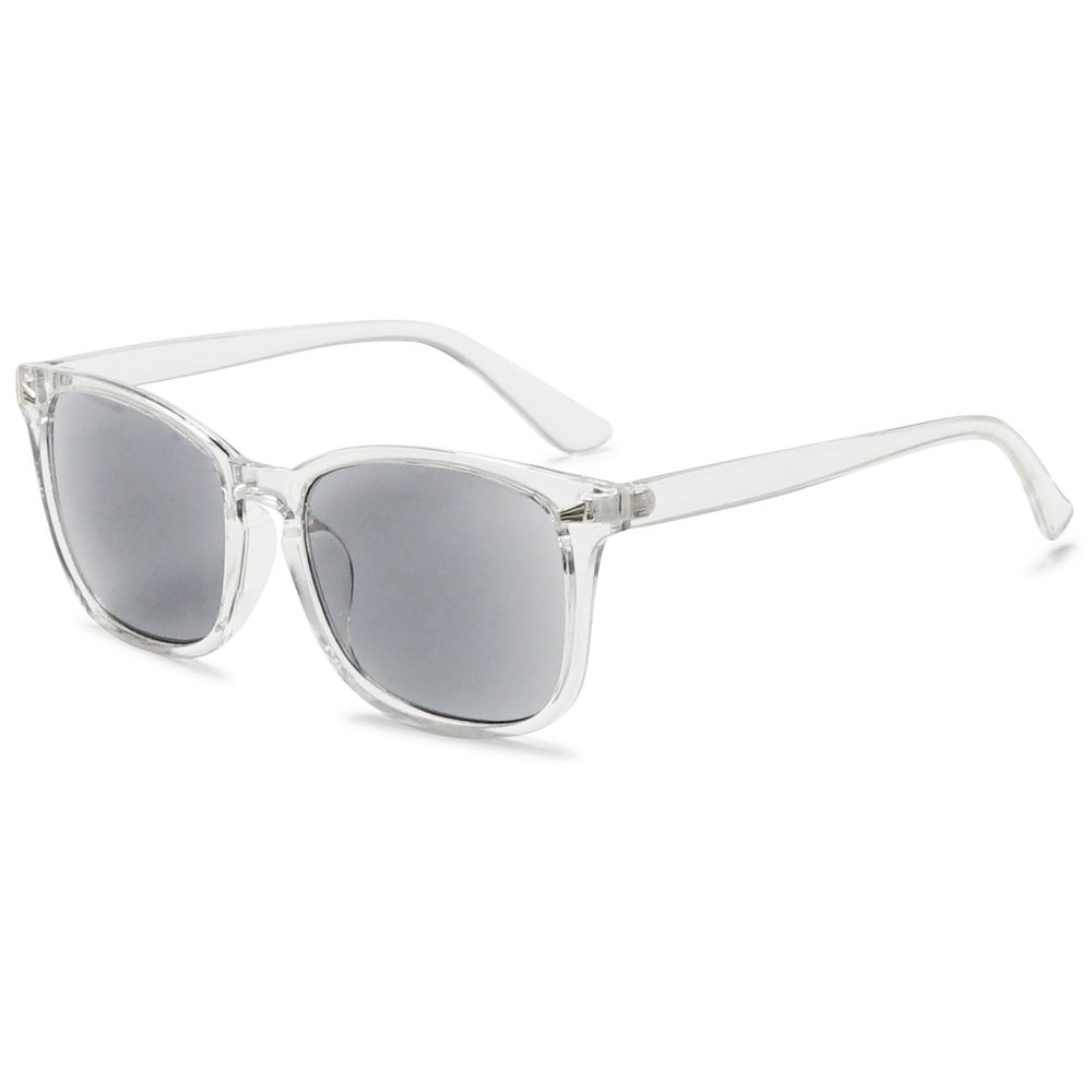 VEVESMUNDO Sun Reading Glasses Sunglasses Rectangle UV Protection Readers with Reading Lenses