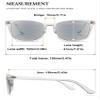 VEVESMUNDO Sun Reading Glasses Sunglasses Rectangle UV Protection Readers with Reading Lenses view 2