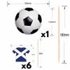 AK Giftshop Scotland Football Party Food & Cupcakes Picks Decorations Toppers Euro World Cup (pack of 14) view 3