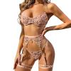 WILLBEST basque suspenders and stockings set camisole clothes women navy womens corselette with suspenders under slips for dresses with g-string v neck leather outfits for women womans pjs g strings view 1