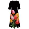 Open Back Dress for Women Yellow Dress lace Floral Sundress Vacation Dresses y2k a-line Camis cami Sheer See Through midi Tank Plus Size Dresses view 4