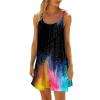 House Dresses for Women with Pockets 2024 Summer t-Shirts Women Plus Size Dress Black lace Dress Fringe Plain Crop Tops red Satin Woman Clothes Mini Short Belt view 1
