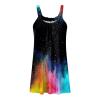 House Dresses for Women with Pockets 2024 Summer t-Shirts Women Plus Size Dress Black lace Dress Fringe Plain Crop Tops red Satin Woman Clothes Mini Short Belt view 2