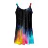 House Dresses for Women with Pockets 2024 Summer t-Shirts Women Plus Size Dress Black lace Dress Fringe Plain Crop Tops red Satin Woman Clothes Mini Short Belt view 3