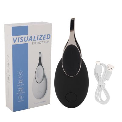 Hair Removal Tweezer, Visualized Eyebrow Tweezers USB Charging, Eyebrow Clip with Camera, Ingrown Hair Remover, Eyelash Extension Tool