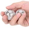 1 Pair Magnetic Massage Ball Hand Massage Acupressure Treatment Ball Silver Needles On The Ball are Designed for Stimulating Acupuncture Points view 4